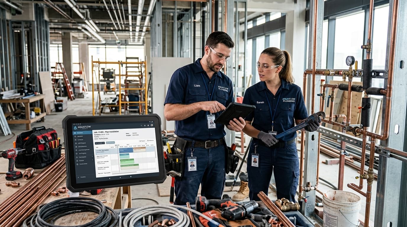 PlumbControl team in the field